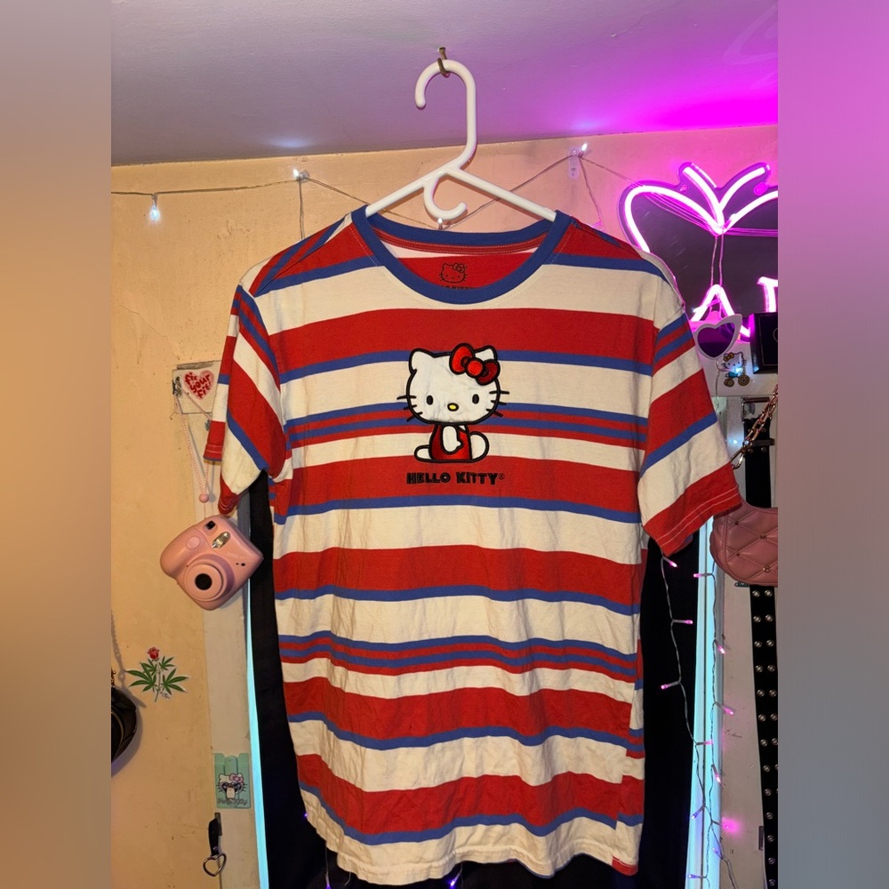 Stripped Hello Kitty shirt